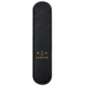 Чехол для ручки Parker S (черный) с золотым теснением