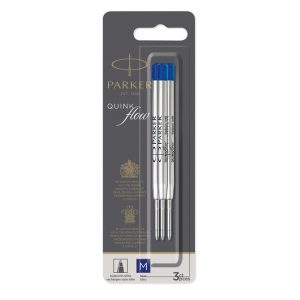 Стержень шариковый Parker QuinkFlow Z08 1 мм 3 шт синий