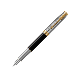 Ручка перьевая Parker Sonnet Premium Metal Black GT M