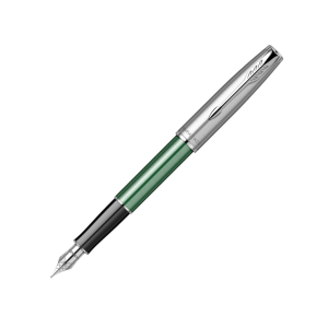 Ручка перьевая Parker Sonnet Sand Blasted Metal&Green Lacquer