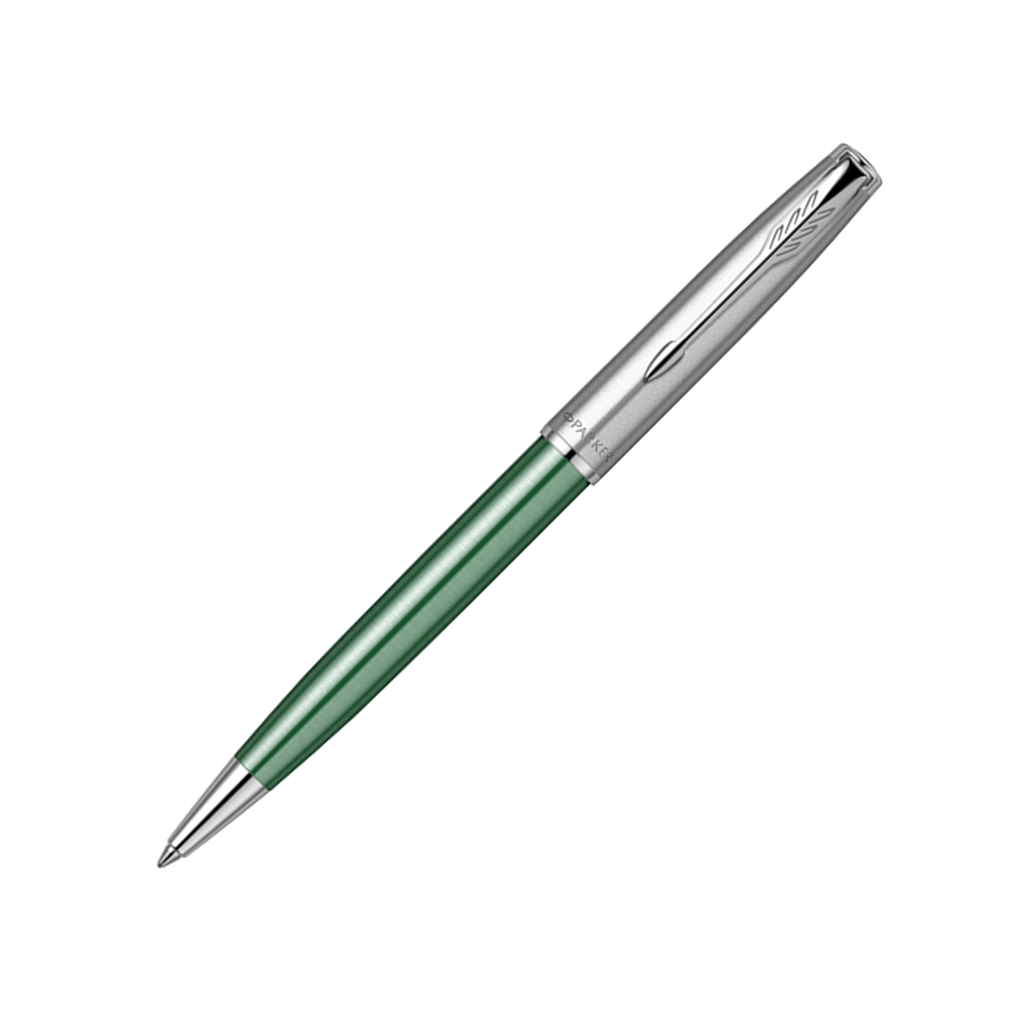 Ручка шариковая parker sonnet sand blasted metal&green lacquer Ручка шариковая Parker Sonnet Sand Blasted Metal&Green Lacquer