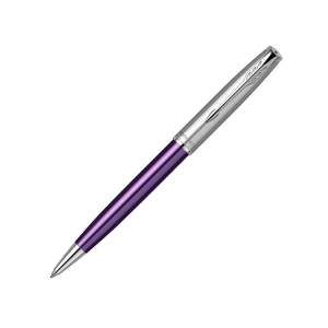 Ручка шариковая Parker Sonnet Sand Blasted Metal&Violet Lacquer