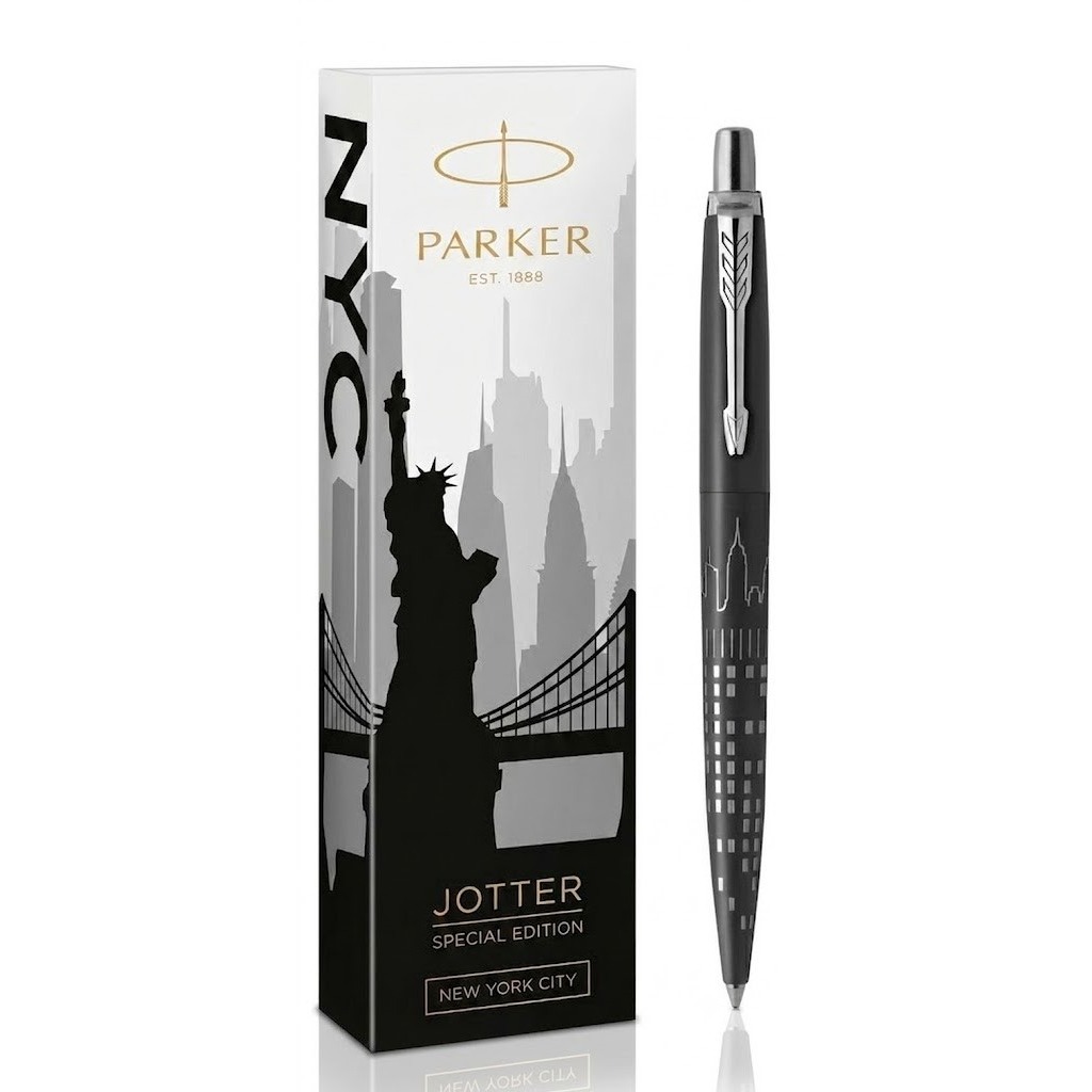 Ручка шариковая parker jotter new york black ct Ручка шариковая Parker Jotter New York Black CT