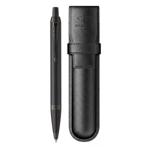 Набор Parker IM Matt Black (шариковая ручка + чехол)