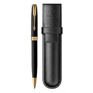 Набор Parker Sonnet Black GT (шариковая ручка + чехол)