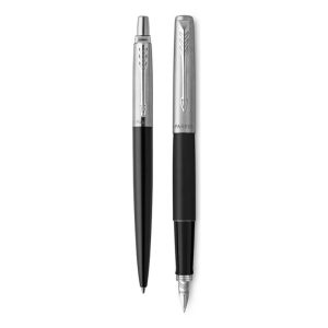 Набор Parker Jotter Black CT (шариковая + перьевая)