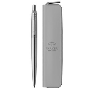 Набор Parker Jotter Stainless Steel CT (шариковая ручка + чехол)