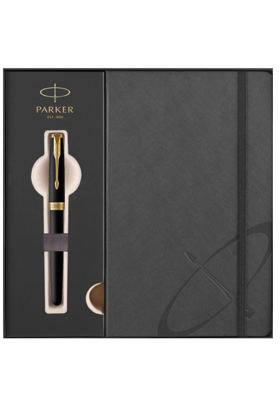 Набор parker sonnet black gt (ручка роллер + блокнот) Набор Parker Sonnet Black GT (ручка роллер + блокнот)