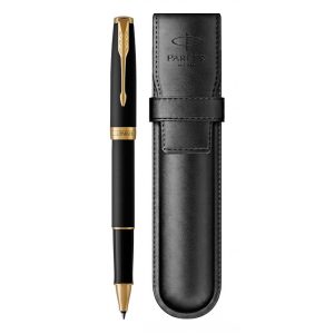 Набор Parker Sonnet Black GT (ручка роллер + чехол)